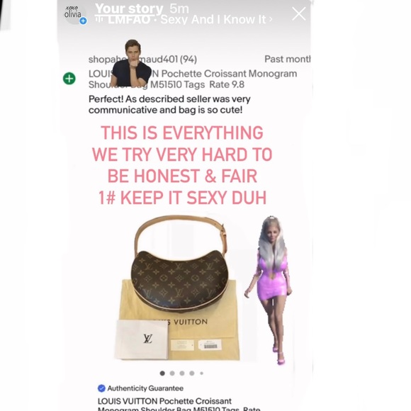 LOUIS VUITTON Croissant PM Mini Bag - Picture 14 of 14